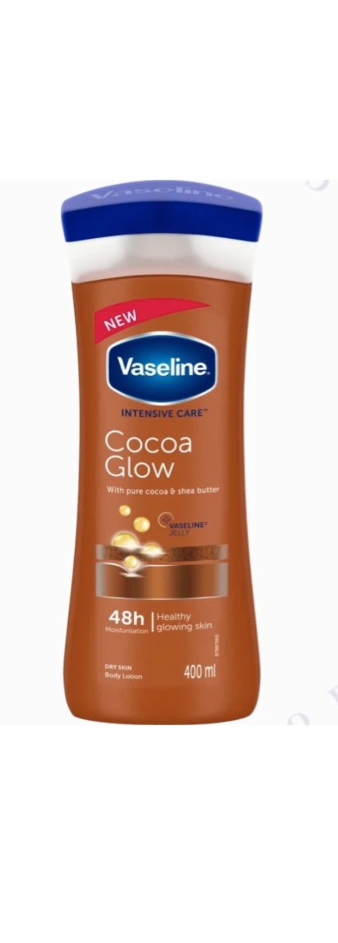 لوسیون بدن شکلاتی  واسلین مدل Cocoa Glow حجم 400 میل
