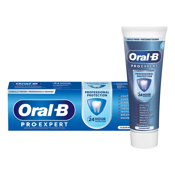 خمیر دندان محافظ مینای دندان 75 میل با اثر 24 ساعتPRO EXPERT ORAL-B